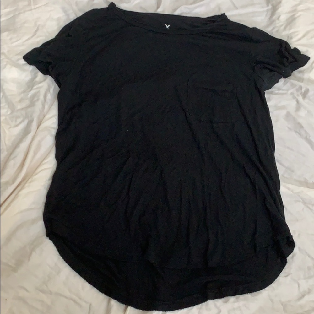 Black pocket soft and sexy tee